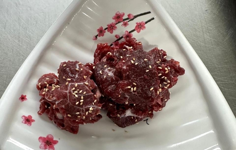 삼산한우촌 뭉티기고기
