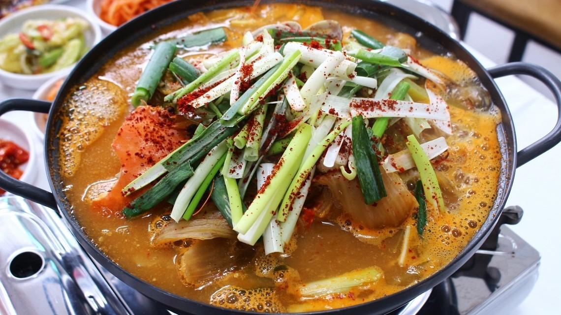안면도 꽃지 수산식당 게국지