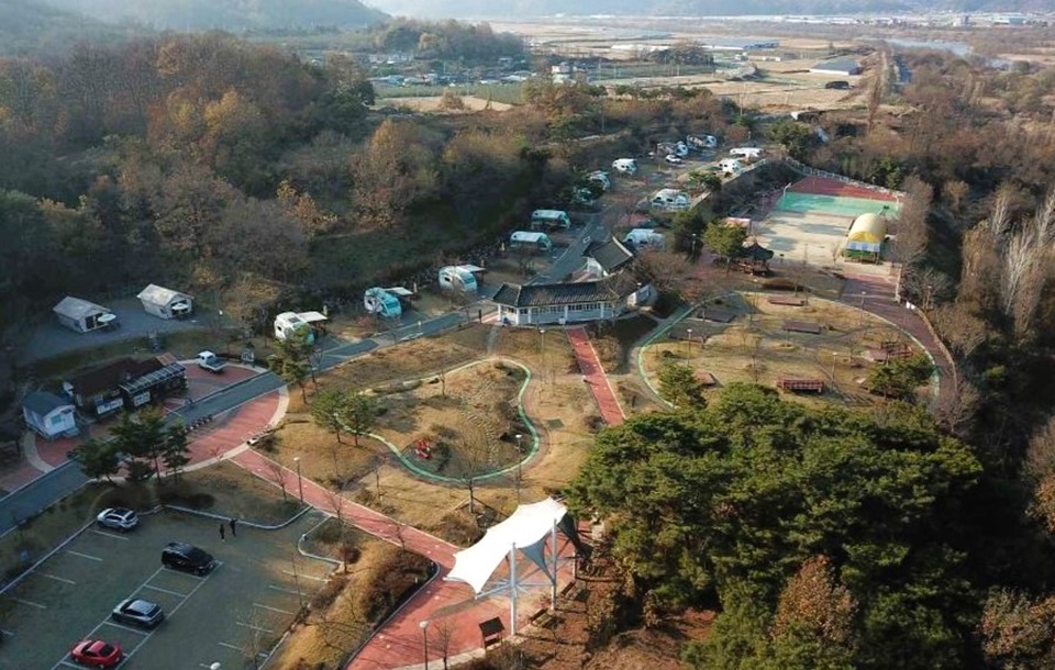 단호샌드파크캠핑장 전경