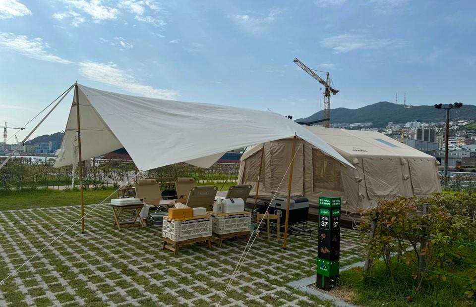 영도 마리노 오토캠핑장 텐트