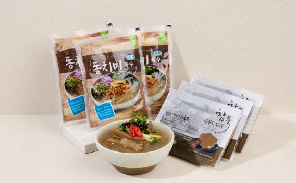 지리산맑은물춘향골에서 판매하는 세종류 묵 제품