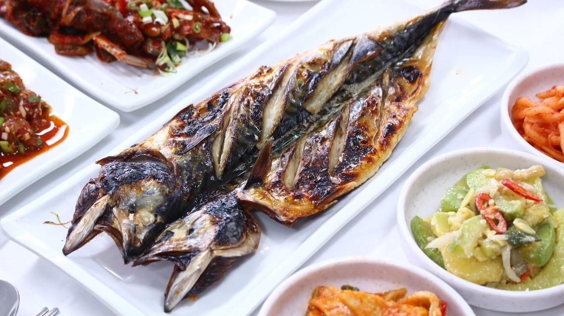 안면도 꽃지 수산식당 고등어구이