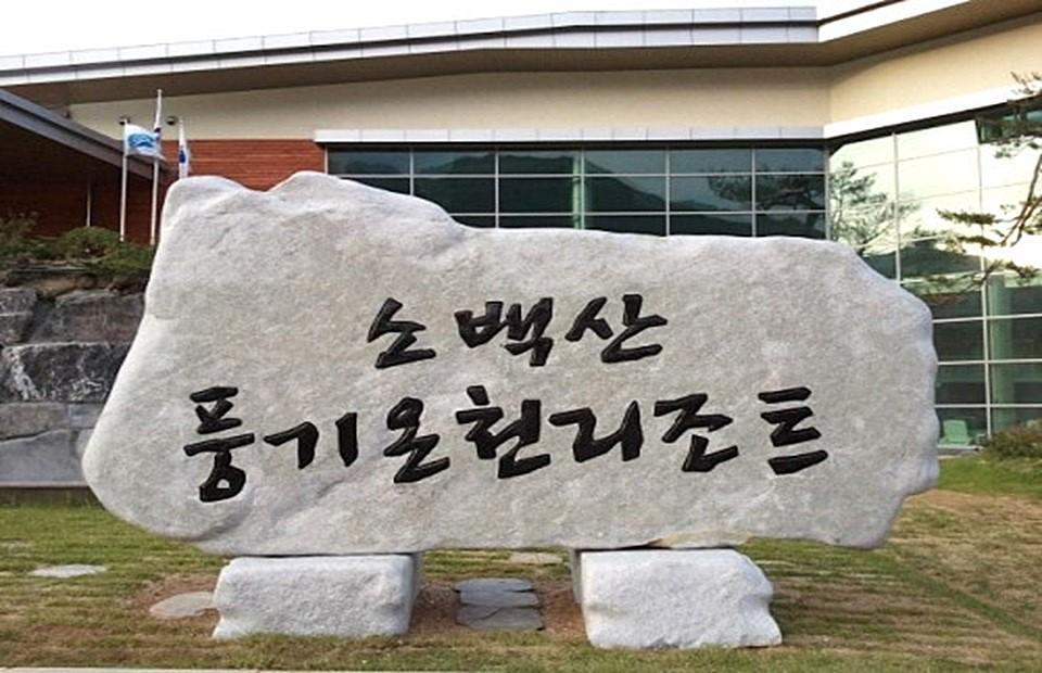 소백산풍기온천리조트 안내 돌판