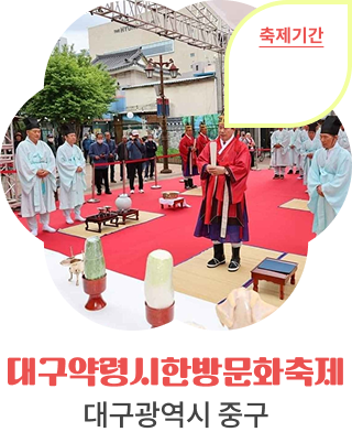 대구약령시한방문화축제, 대구광역시 중구, 축제기간